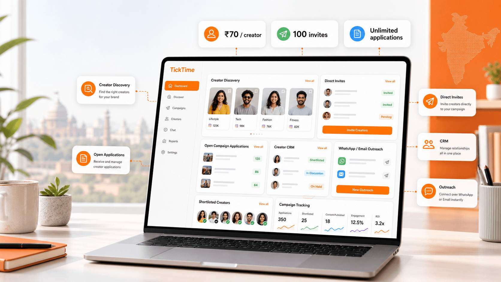 Best Influencer Marketing Software in India: Why D2C Brands Choose TickTime for Low-Cost Creator Campaigns